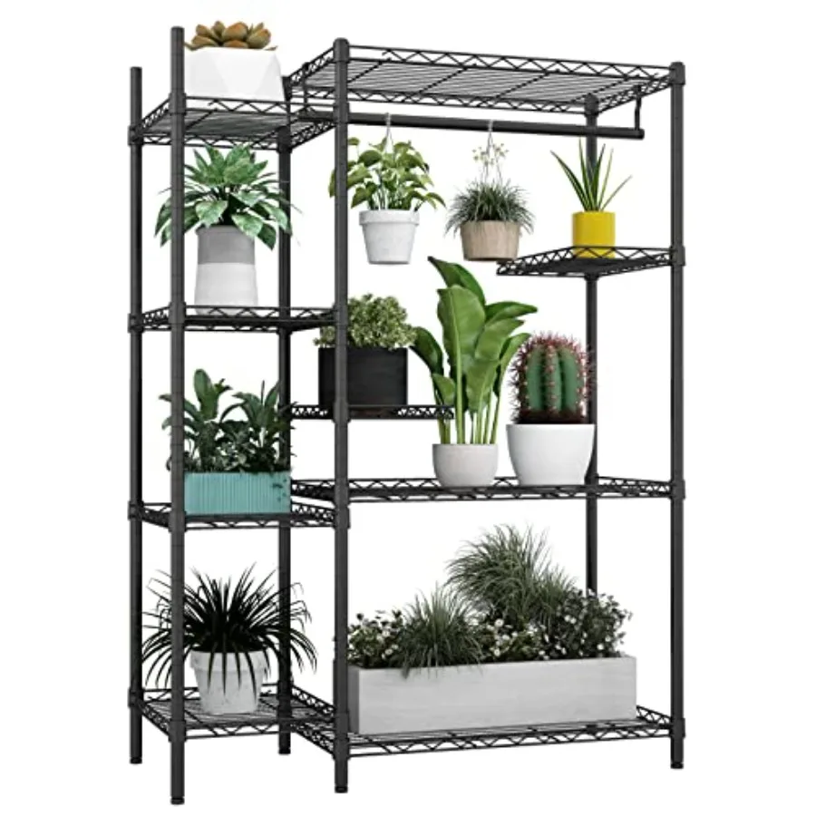 Heavy Duty Metal Plant Stands for Indoor Outdoor Use Black Adjustable Large Plant Shelf with Hanging Rod for Living Room Balcon
Heavy Duty Metal Plant Stands for Indoor Outdoor Use Black Adjustable Large Plant Shelf with Hanging Rod for Living Room Balcon