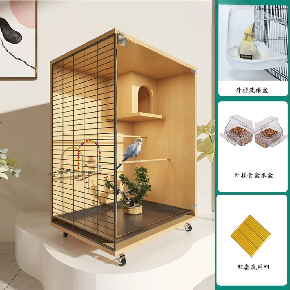 Thermostatic birdcage ecological birdcage parrot Xuan Feng special birdcage for solid wood extra large custom luxury.
Thermostatic birdcage ecological birdcage parrot Xuan Feng special birdcage for solid wood extra large custom luxury.