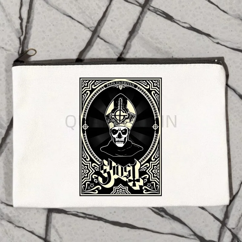 Косметичка из холщовой ткани в стиле гранж-метал Ghost Band для женщин, милые сумки для макияжа, очаровательный тканевый кошелек, хлопковая сумка на молнии, пенал
Косметичка из холщовой ткани в стиле гранж-метал Ghost Band для женщин, милые сумки для макияжа, очаровательный тканевый кошелек, хлопковая сумка на молнии, пенал