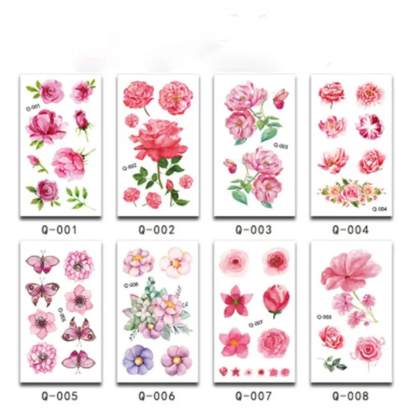 Flowers Temporary Tattoo Sticker Fake Tattoos Face Cosmetic Hand Face Foot Arm Body Art 10pcs
Flowers Temporary Tattoo Sticker Fake Tattoos Face Cosmetic Hand Face Foot Arm Body Art 10pcs