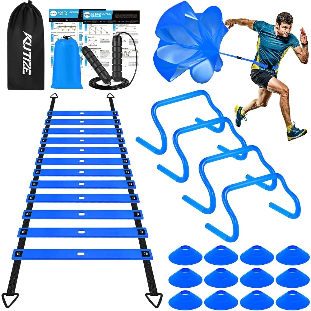 agility training equipment, soccer training equipment, agility speed training set for kid youth adult, 20ft agility ladder, 4 hu
agility training equipment, soccer training equipment, agility speed training set for kid youth adult, 20ft agility ladder, 4 hu