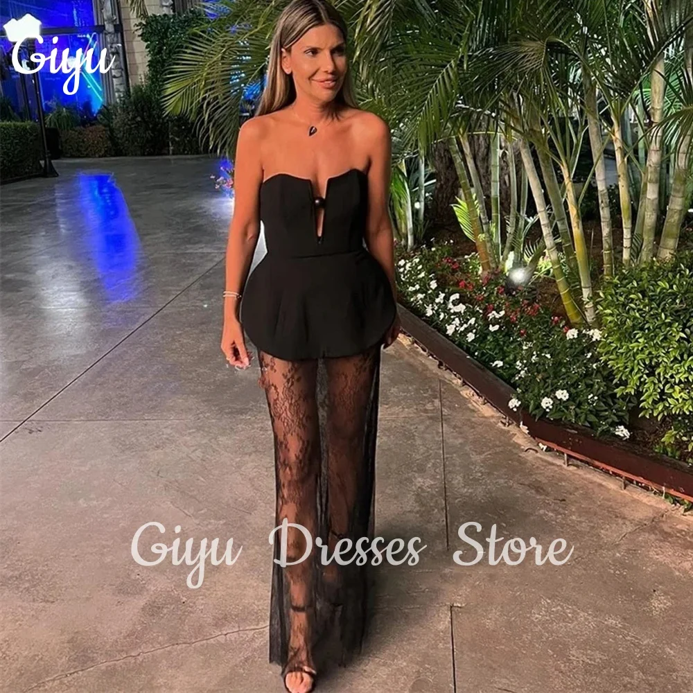 Giyu Elegant Dresses Party Night For Women Black Lace Long Prom Dresses See Through Illusion Vestidos De Gala Customized 2025
Giyu Elegant Dresses Party Night For Women Black Lace Long Prom Dresses See Through Illusion Vestidos De Gala Customized 2025