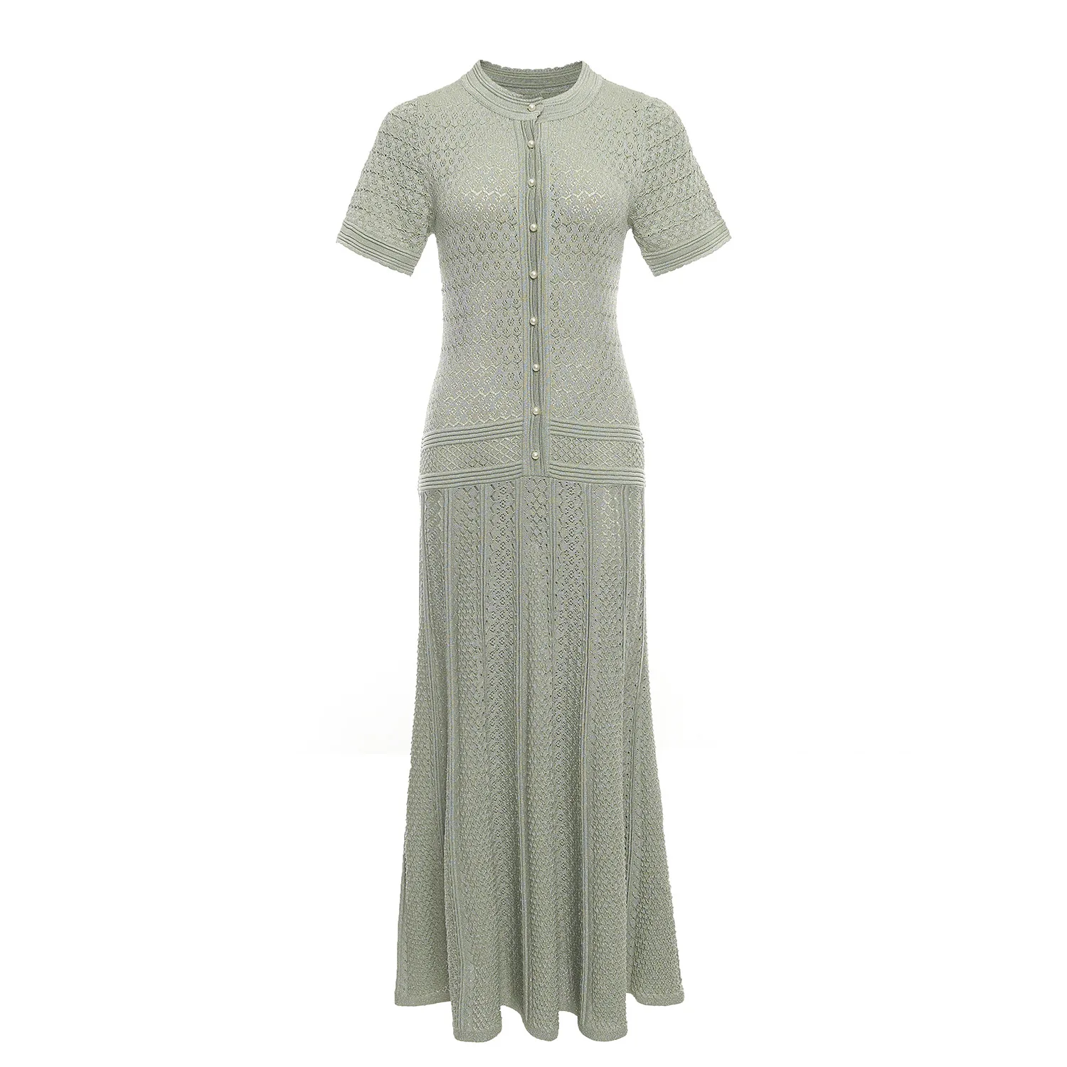 2026 Spring Summer New Maxi Dress Office Ladies Elegant Fancy O Collar White Knitted Hollow Out Long Dress Green Women Clothing
2026 Spring Summer New Maxi Dress Office Ladies Elegant Fancy O Collar White Knitted Hollow Out Long Dress Green Women Clothing