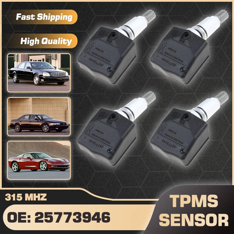 TPMS Tire Pressure Sensor 25773946 315 MHz For Cadillac DeVille 2003-2005 Cadillac Seville 2004 Chevrolet Corvette 2004 25648293
TPMS Tire Pressure Sensor 25773946 315 MHz For Cadillac DeVille 2003-2005 Cadillac Seville 2004 Chevrolet Corvette 2004 25648293