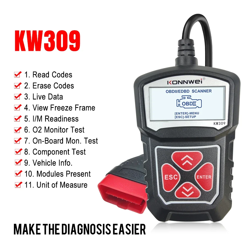 KONNWEI OBD1 сканер кода неисправности двигателя автомобильный считыватель KW309 автомобильный сканер OBD2 автомобильный сканер pk ELM327 ремонт диагностический инструмент
KONNWEI OBD1 сканер кода неисправности двигателя автомобильный считыватель KW309 автомобильный сканер OBD2 автомобильный сканер pk ELM327 ремонт диагностический инструмент