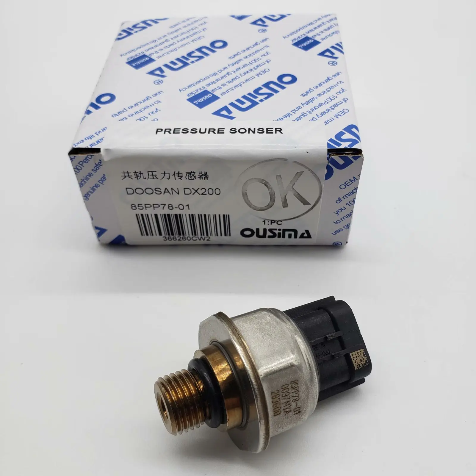 OUSIMA Machinery Engine Parts Fuel Rail Pressure Sensor 85PP78-01 for DOOSAN DX200
OUSIMA Machinery Engine Parts Fuel Rail Pressure Sensor 85PP78-01 for DOOSAN DX200