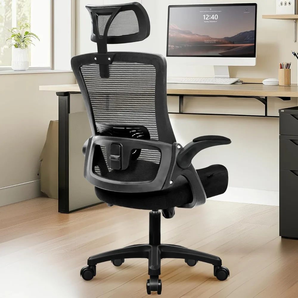 Ergonomic Office Desk Chair High Back Computer Gaming Mesh Chair with Comfy Task Adjustable Arms Lumbar Support Headrest Swivel
Ergonomic Office Desk Chair High Back Computer Gaming Mesh Chair with Comfy Task Adjustable Arms Lumbar Support Headrest Swivel