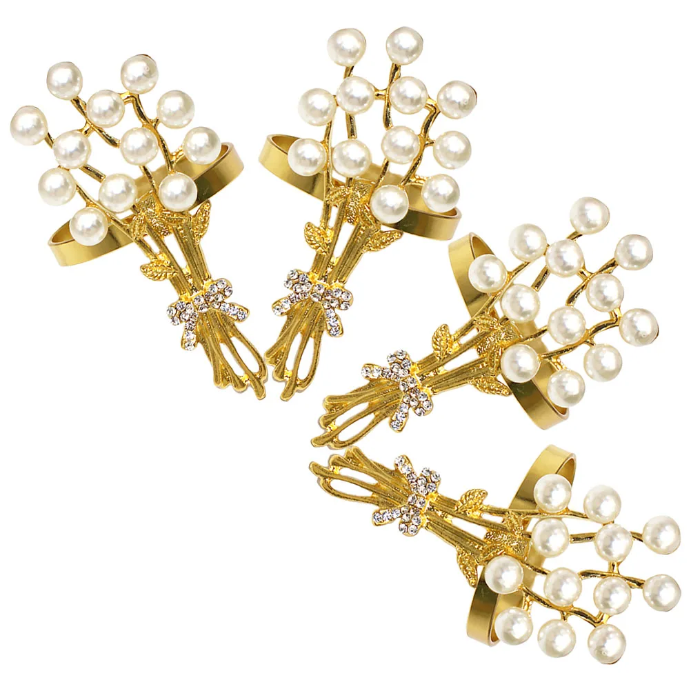 4 Pcs Rings Elegant Modern Roses Golden Holders Restaurant Reusable Decorative Table Accessories Wedding Party
4 Pcs Rings Elegant Modern Roses Golden Holders Restaurant Reusable Decorative Table Accessories Wedding Party