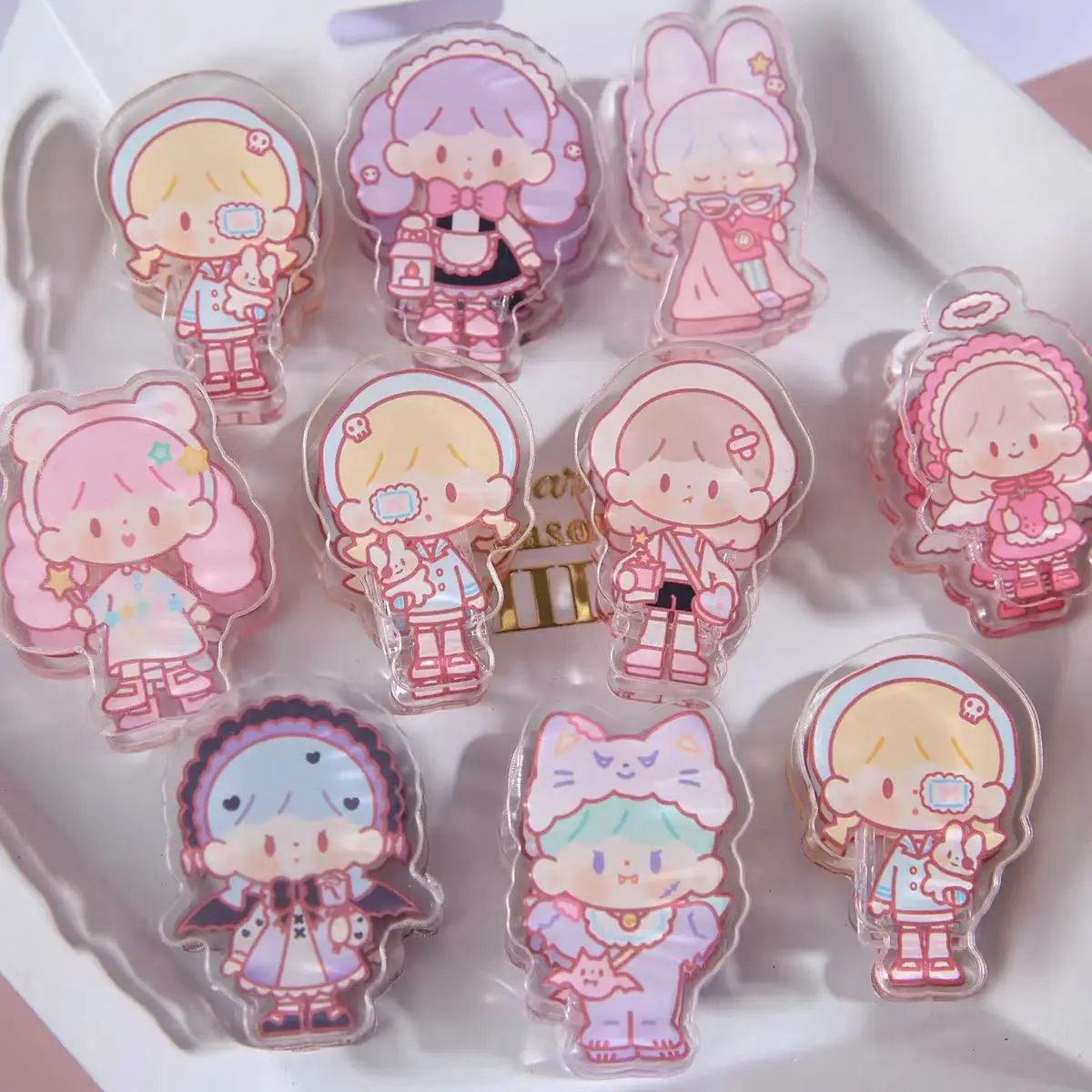 Zhuo Dawang Mini Wearing Series Handheld Ledger Acrylic Cute Clip Stationery Ticket Clip Handheld Ledger Special Fixed Clip
Zhuo Dawang Mini Wearing Series Handheld Ledger Acrylic Cute Clip Stationery Ticket Clip Handheld Ledger Special Fixed Clip