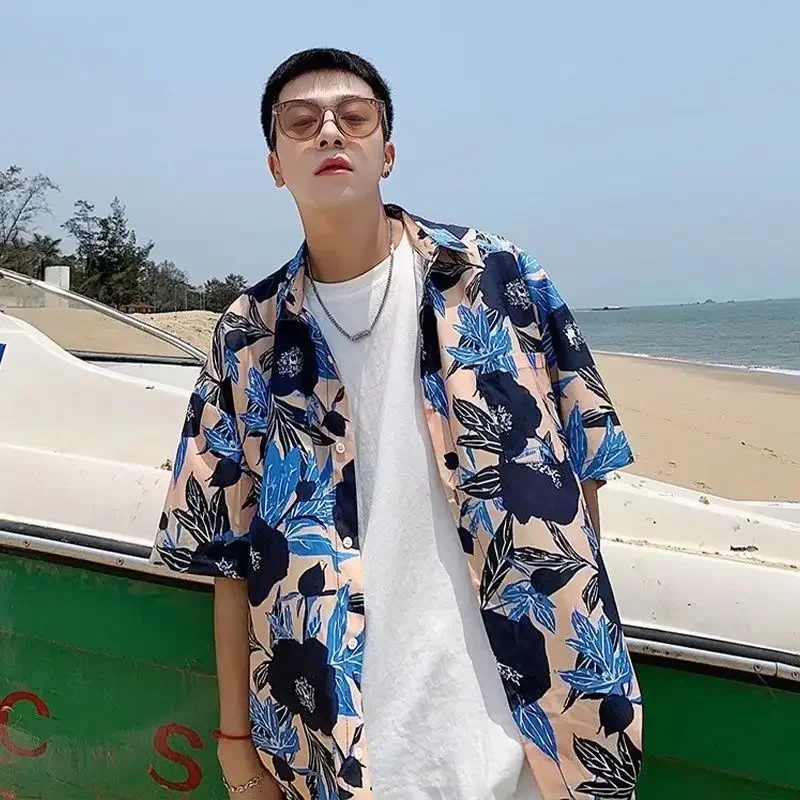 Man Shirt Floral Print with Pocket Blue Shirts for Men Short Sleeve Fashion 2025 Designer New in Aesthetic Vintage Sale Original
Man Shirt Floral Print with Pocket Blue Shirts for Men Short Sleeve Fashion 2025 Designer New in Aesthetic Vintage Sale Original