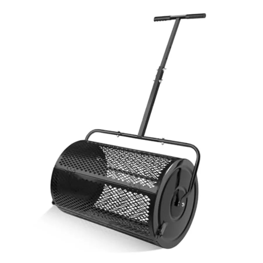24 Inch Metal Mesh Basket Compost Spreader for Lawn and Garden - Top Soil Manure Mulch Top Dressing Spreader with Roller - Dura
24 Inch Metal Mesh Basket Compost Spreader for Lawn and Garden - Top Soil Manure Mulch Top Dressing Spreader with Roller - Dura