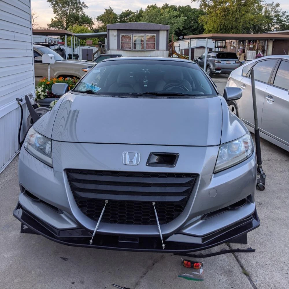 HTTYYX Glossy Black Car Front Bumper Splitter Lip Diffuser Body Kit Spoiler Guard For Honda CR-Z 2010 2011 2012
HTTYYX Glossy Black Car Front Bumper Splitter Lip Diffuser Body Kit Spoiler Guard For Honda CR-Z 2010 2011 2012