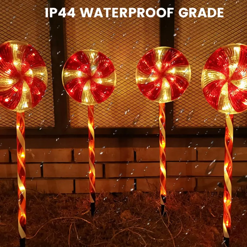 4PCS Lollipops LED Solar Light Garden Decor Solar Landscape Pathway Light Lawn Lamp Walkway Christmas Waterproof Solar Lamp
4PCS Lollipops LED Solar Light Garden Decor Solar Landscape Pathway Light Lawn Lamp Walkway Christmas Waterproof Solar Lamp