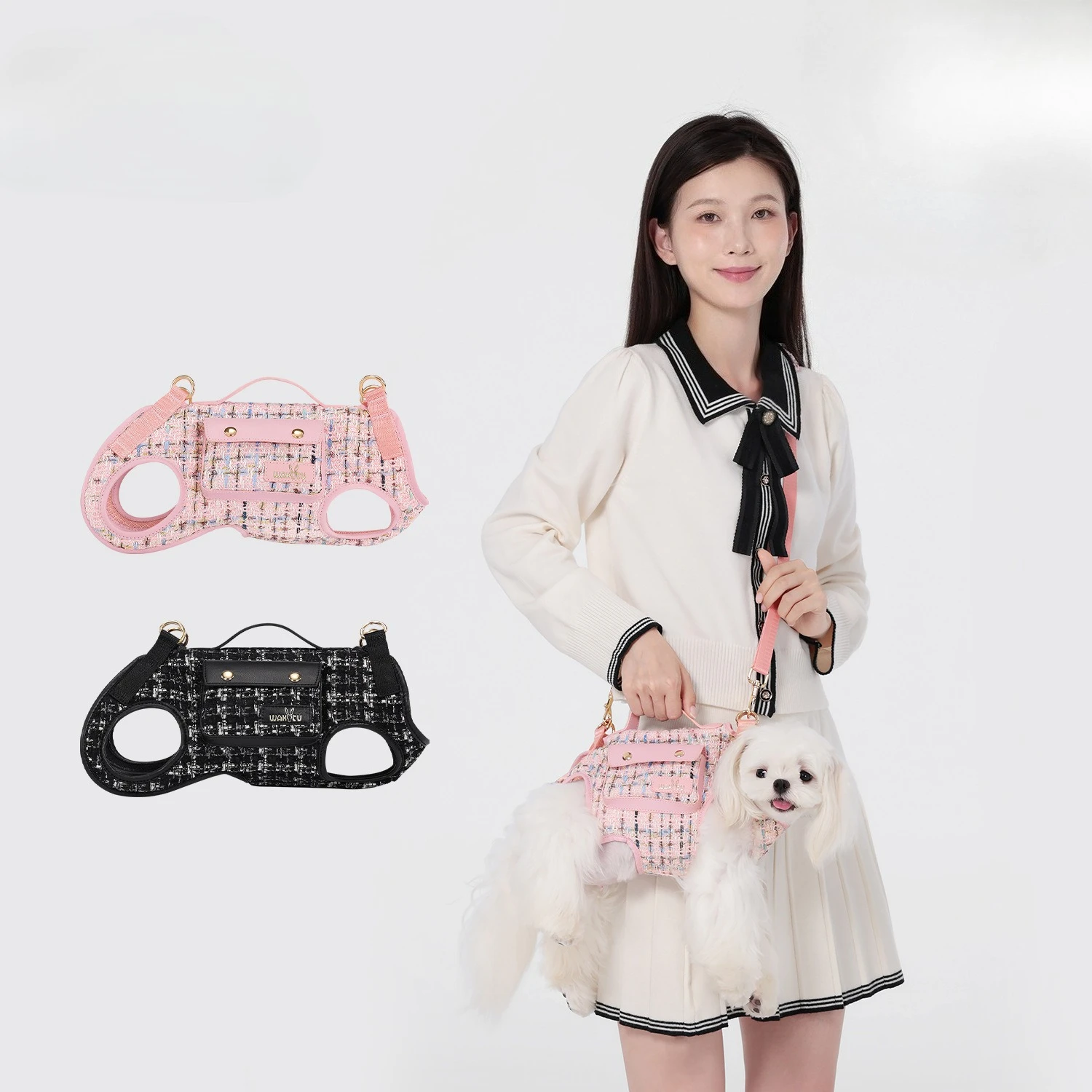 Small Fragrance Style Horizontal Pet Backpack Portable Outdoor Crossbody Shoulder Bag for Dogs Cats Travel
Small Fragrance Style Horizontal Pet Backpack Portable Outdoor Crossbody Shoulder Bag for Dogs Cats Travel