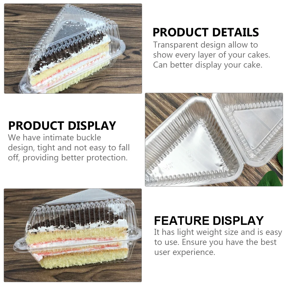 25Pcs Clear Pies Holder Triangle Dessert Cake Boxes Food Safe Material Lightweight Size Best User Experience for Party Events
25Pcs Clear Pies Holder Triangle Dessert Cake Boxes Food Safe Material Lightweight Size Best User Experience for Party Events