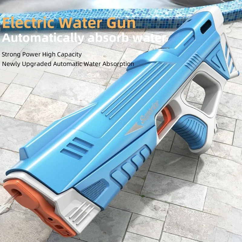 Electric Water Gun Children Automatic Water Charging High Capacity Bursts Toy Gun Summer Beach Outdoor Fight Fantasy Game
Electric Water Gun Children Automatic Water Charging High Capacity Bursts Toy Gun Summer Beach Outdoor Fight Fantasy Game