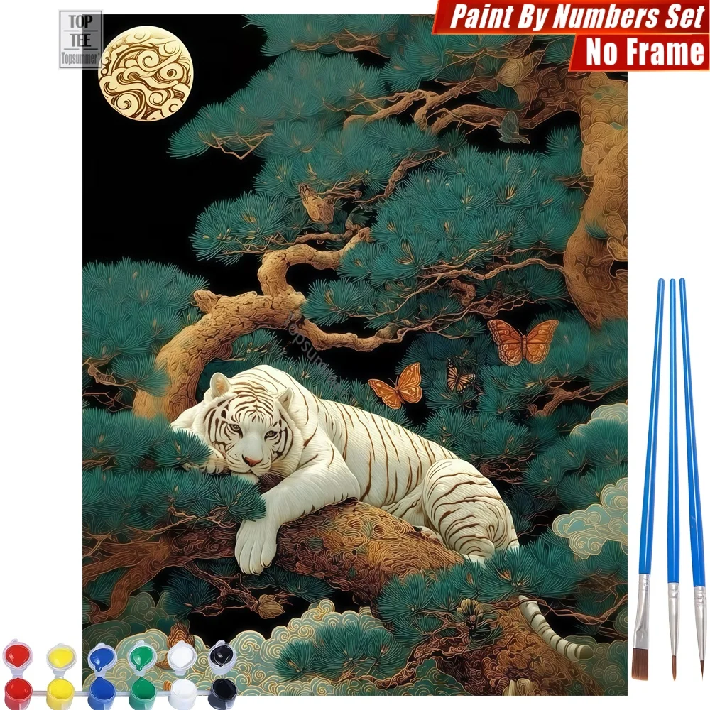 White tiger pine Paint By Numbers Set - Tranquil moon night Creative Family Fun Birthday Gift For Grandma
White tiger pine Paint By Numbers Set - Tranquil moon night Creative Family Fun Birthday Gift For Grandma