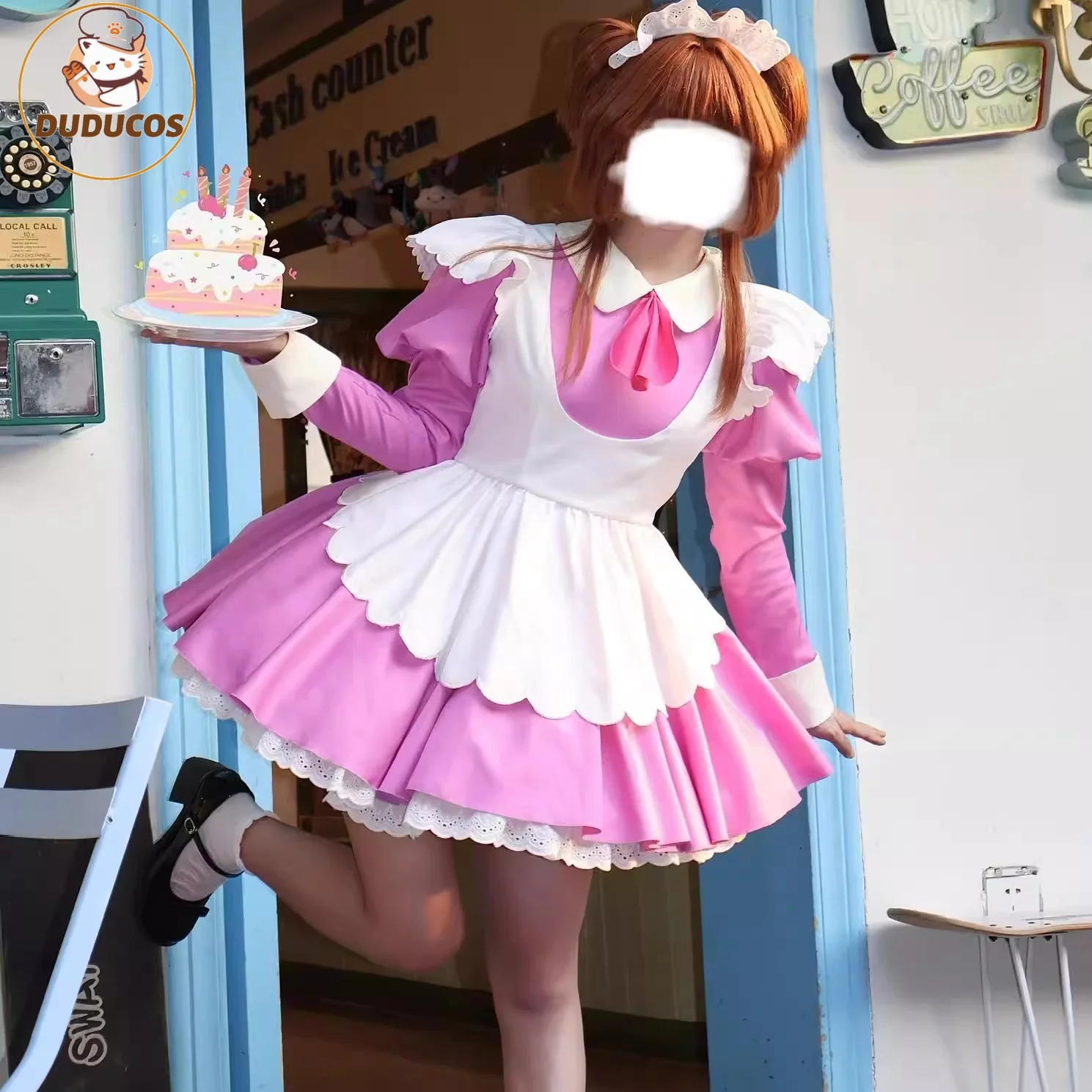 Puella Magi Madoka Magica Akemi Homura Kaname Madoka Cosplay Costume Lovely Maid Uniform Dress Clothing Halloween Party
Puella Magi Madoka Magica Akemi Homura Kaname Madoka Cosplay Costume Lovely Maid Uniform Dress Clothing Halloween Party