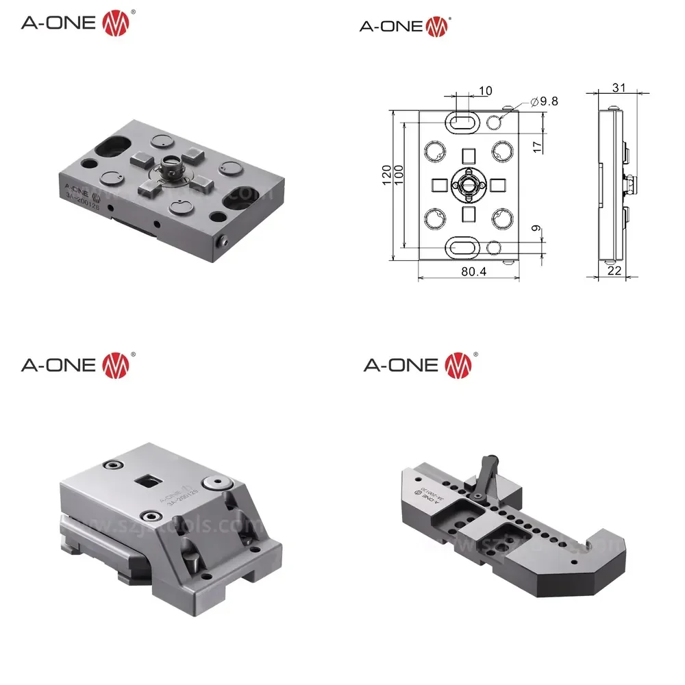 A-ONE System 3R-602.10 Wire Edm Tooling Pneumatic Macro Chuck With Accuracy 0.002 mm
A-ONE System 3R-602.10 Wire Edm Tooling Pneumatic Macro Chuck With Accuracy 0.002 mm