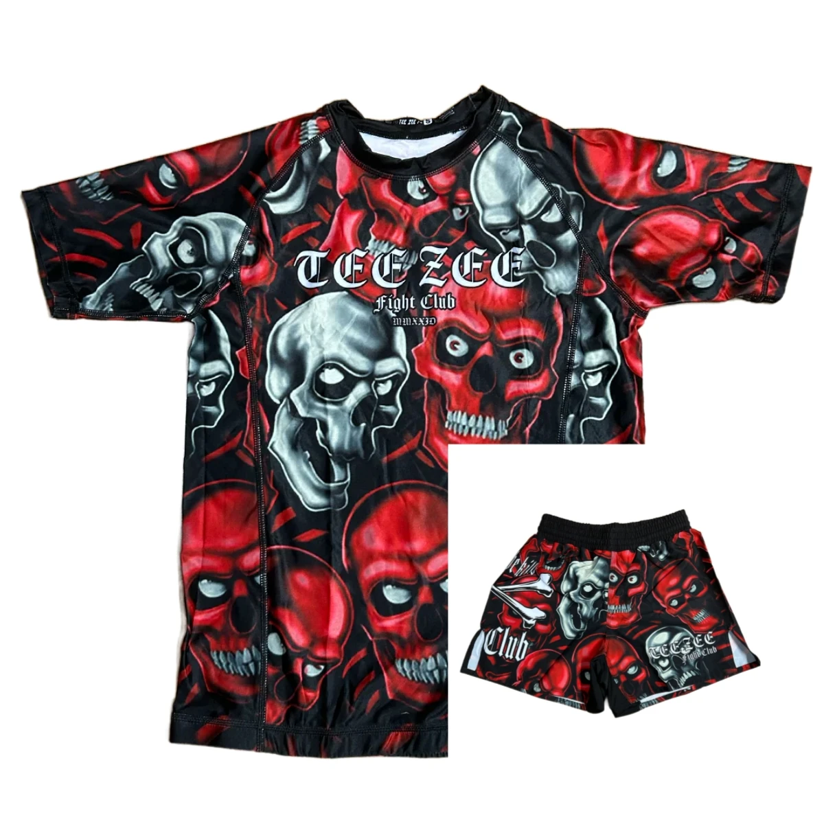 Fight Club Skull Pile All Over Print Men's T-Shirt & Shorts Set Summer Sports Casual Set for MMA Jiu-Jitsu Wrestling Training
Fight Club Skull Pile All Over Print Men's T-Shirt & Shorts Set Summer Sports Casual Set for MMA Jiu-Jitsu Wrestling Training