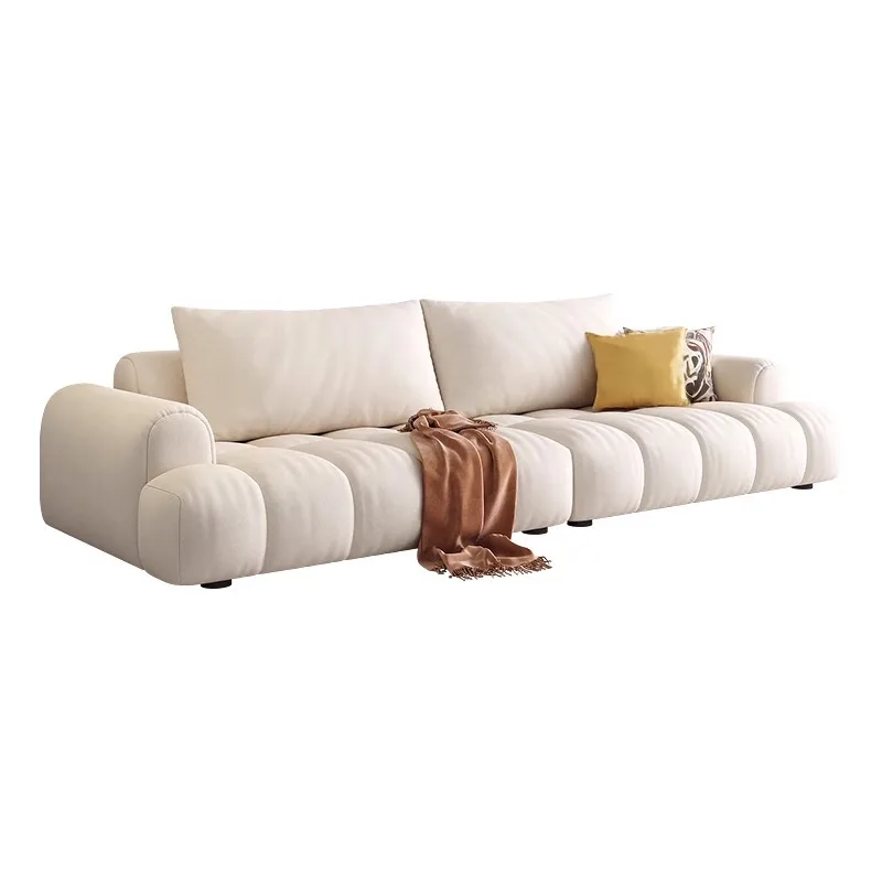 Cream style living room fabric sofa straight row modern simple marshmallow Nordic light luxury cat claw cloth cloud sofa
Cream style living room fabric sofa straight row modern simple marshmallow Nordic light luxury cat claw cloth cloud sofa