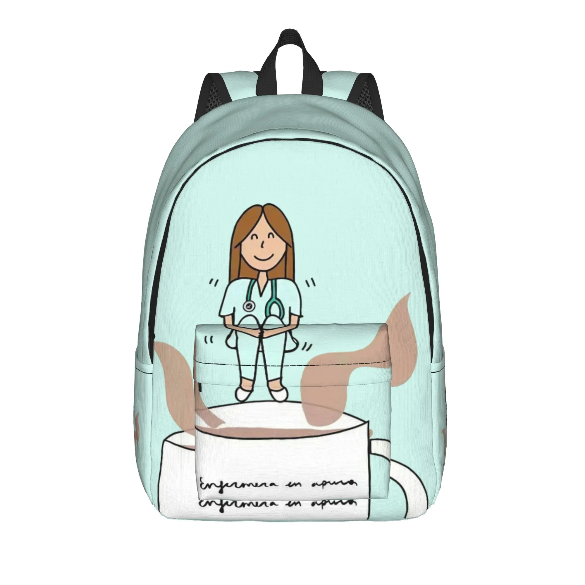 Doctor Nurse Enfermera En Apuros Classical Backpack with Pocket High School Work Daypack for Men Women Laptop Canvas Bags
Doctor Nurse Enfermera En Apuros Classical Backpack with Pocket High School Work Daypack for Men Women Laptop Canvas Bags