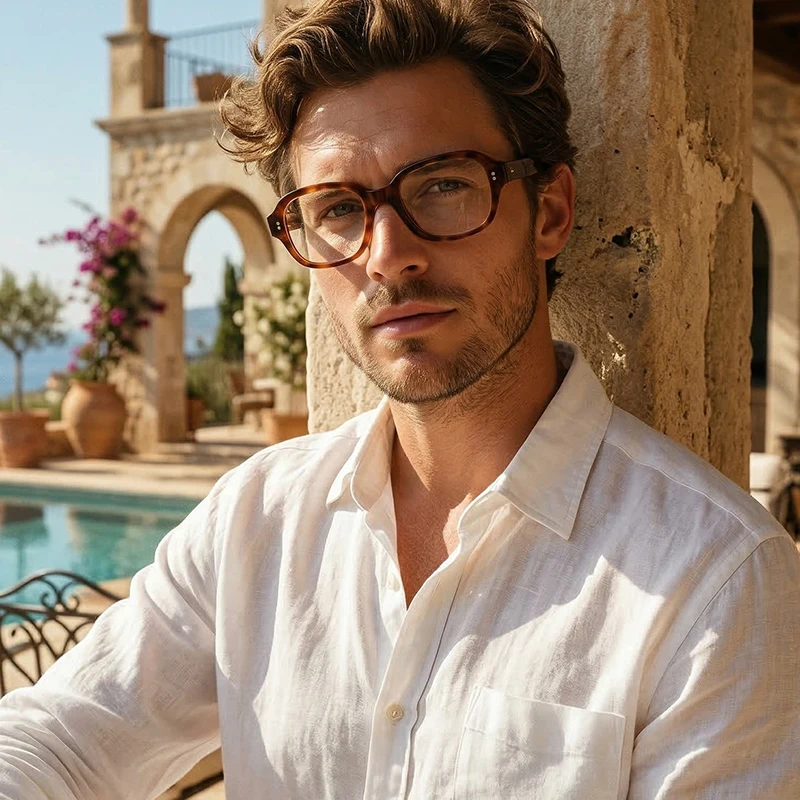 Designer Brand Classic Glasses Acetate Men's Myopia Reading Progressive Custom Eyewear Women Optics Prescription Square Eyeglass
Designer Brand Classic Glasses Acetate Men's Myopia Reading Progressive Custom Eyewear Women Optics Prescription Square Eyeglass