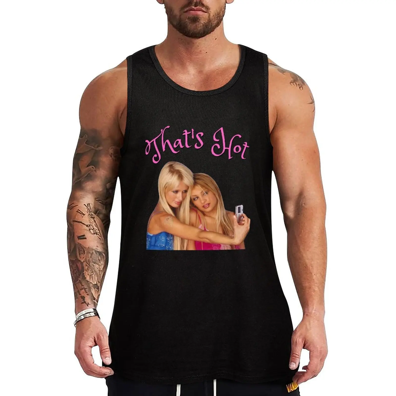 For Men Women 'That'S Hot' Paris Hilton Retro Vintage Tank Top sleeveless shirts gym Men's t-shirts men gym clothing
For Men Women 'That'S Hot' Paris Hilton Retro Vintage Tank Top sleeveless shirts gym Men's t-shirts men gym clothing