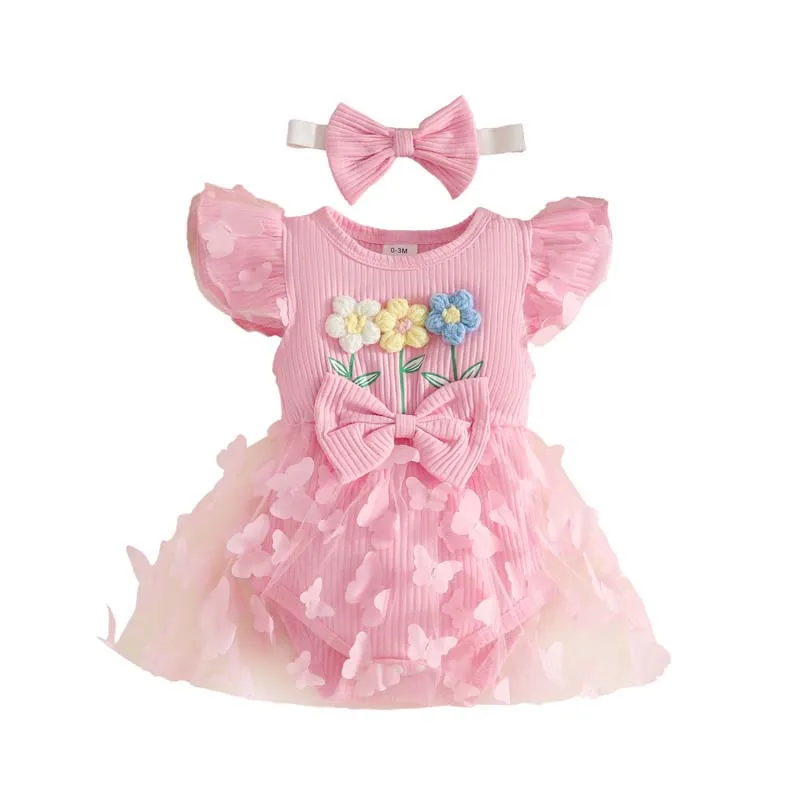Newborn Set 0–18 Months Baby Girls Clothing Summer Sweet 3D Floral Butterfly Jumpsuits Skirts+Headband Outfits
Newborn Set 0–18 Months Baby Girls Clothing Summer Sweet 3D Floral Butterfly Jumpsuits Skirts+Headband Outfits