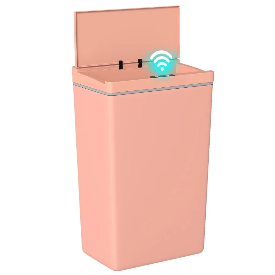 13 Gallon Automatic Plastic Trash Can with Lid, Touch Free with Motion Sensor for Indoor Use Pink
13 Gallon Automatic Plastic Trash Can with Lid, Touch Free with Motion Sensor for Indoor Use Pink