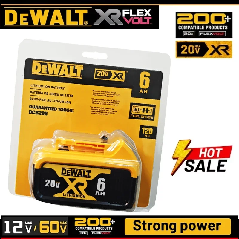Genuine/Original 18V 20V DEWALT batteries 20V battery MAX Premium XR 6.0Ah Lithium Ion Power Tool Battery
Genuine/Original 18V 20V DEWALT batteries 20V battery MAX Premium XR 6.0Ah Lithium Ion Power Tool Battery