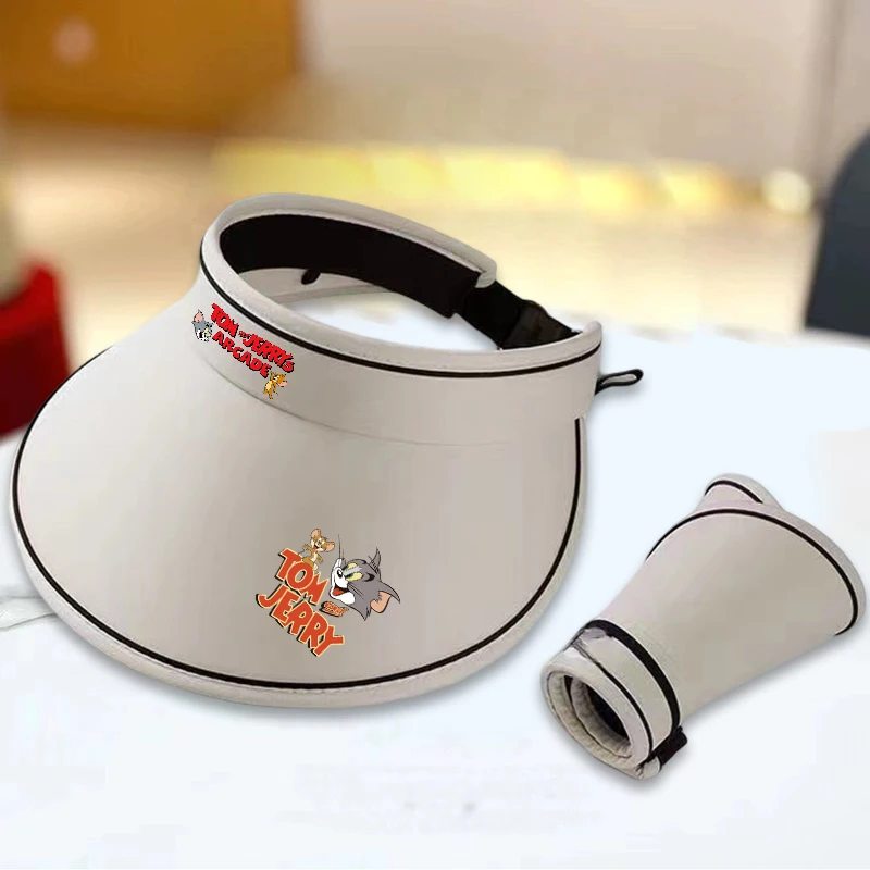 Tom and Jerry Sun Hats Fashion Print Protection Summer Foldable Empty Top Visors Cap Casual Wide Brim Beach Hats Birthday Gifts
Tom and Jerry Sun Hats Fashion Print Protection Summer Foldable Empty Top Visors Cap Casual Wide Brim Beach Hats Birthday Gifts