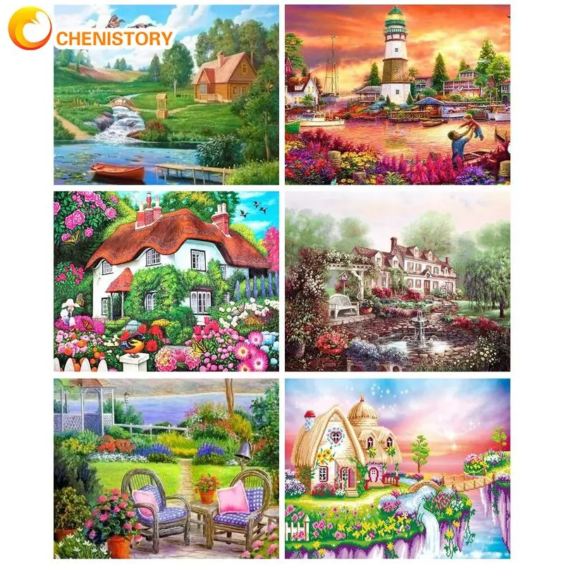 CHENISTORY Modern Painting By Numbers Handmade Acrylic Paints Beautiful House Number Painting For Adults Gift Wall Art On Canvas
CHENISTORY Modern Painting By Numbers Handmade Acrylic Paints Beautiful House Number Painting For Adults Gift Wall Art On Canvas