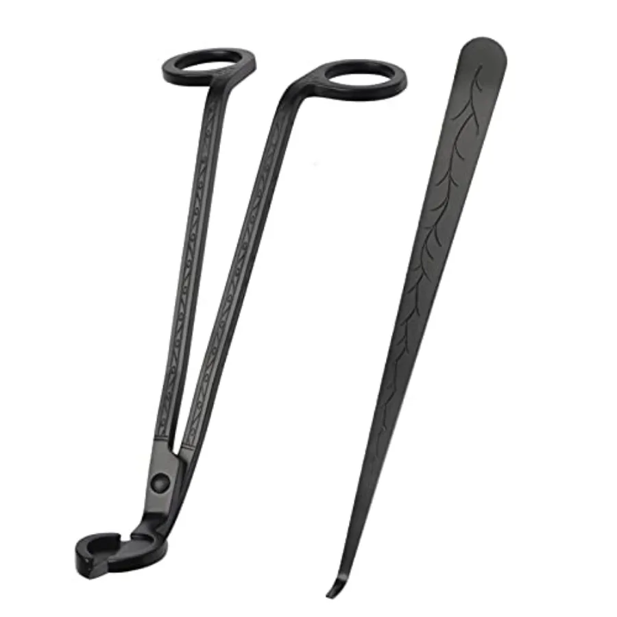 2 in 1 Candle Accessory Set - Wick Trimmer and Dipper, Stainless Steel Cutter Scissor for Candle Lovers Black
2 in 1 Candle Accessory Set - Wick Trimmer and Dipper, Stainless Steel Cutter Scissor for Candle Lovers Black