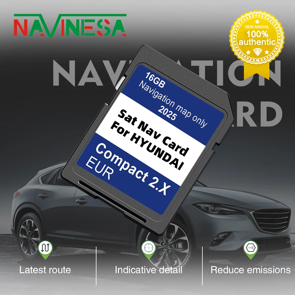 New for Hyundai H1/i20/Santa Fe/Grand Santa Fe/Tucson Upgrade 2025 Navigation GEN2 Compact 2.X SD Card Europe UK Turkey Map
New for Hyundai H1/i20/Santa Fe/Grand Santa Fe/Tucson Upgrade 2025 Navigation GEN2 Compact 2.X SD Card Europe UK Turkey Map