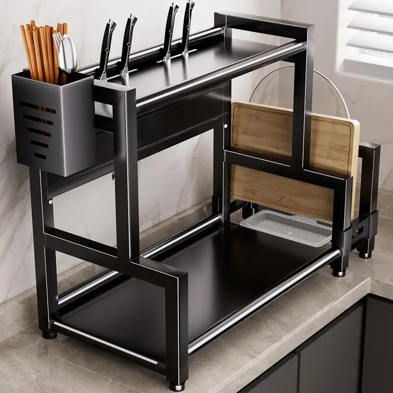 Modern mat Stainl Steel Kitchen Storage Ra Chopstis Seasoning Home Use Bla Spice Ra Countertop Multi-layer
Modern mat Stainl Steel Kitchen Storage Ra Chopstis Seasoning Home Use Bla Spice Ra Countertop Multi-layer