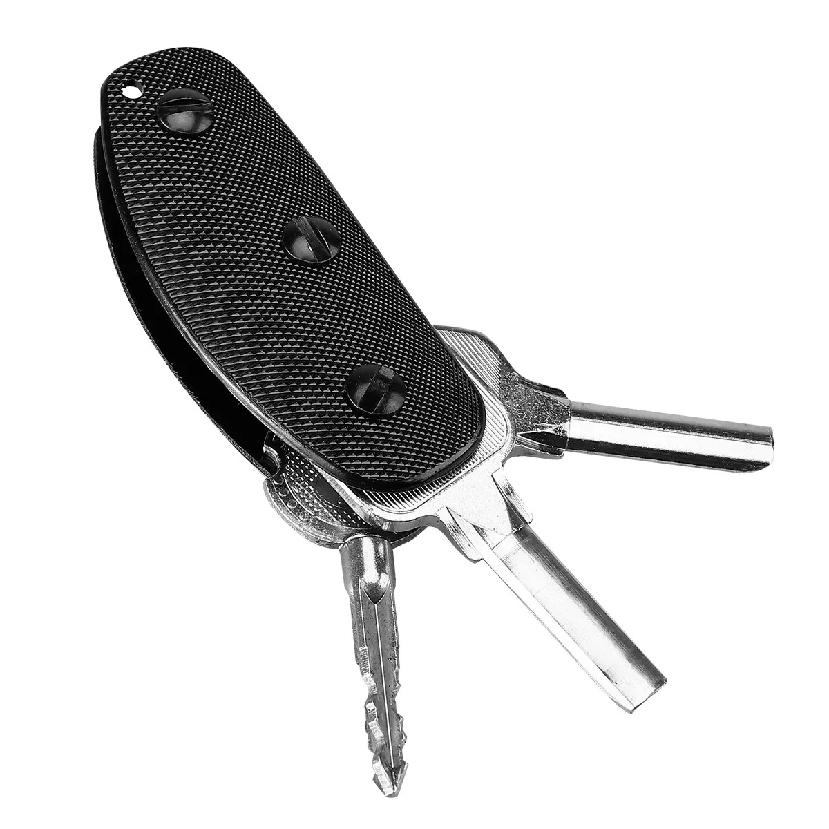 Aluminum Key Holder Clip Black Hard Lightweight Aluminium Alloy Outdoor Pocket Tool Fits 6 Keys Non Slip Surface Easy Carry
Aluminum Key Holder Clip Black Hard Lightweight Aluminium Alloy Outdoor Pocket Tool Fits 6 Keys Non Slip Surface Easy Carry