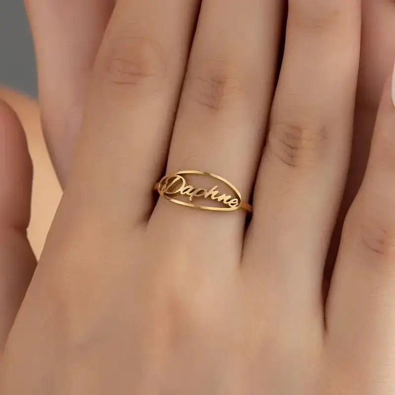 Personalized Stainless Steel Gold Ring Custom Name Ring Elegant Woman Cute Dating Ring Birthday Gift for Girlfriend
Personalized Stainless Steel Gold Ring Custom Name Ring Elegant Woman Cute Dating Ring Birthday Gift for Girlfriend
