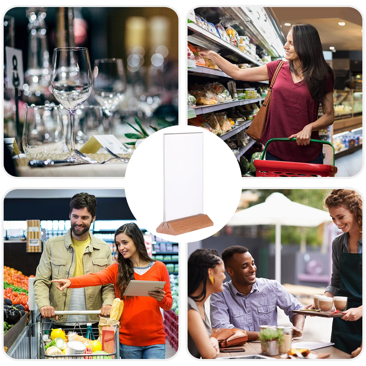 Acrylic Display Stand Sign Holder Table Menu Holders Restaurant Card Price List Advertisements Special Offers Supermarket Shop
Acrylic Display Stand Sign Holder Table Menu Holders Restaurant Card Price List Advertisements Special Offers Supermarket Shop