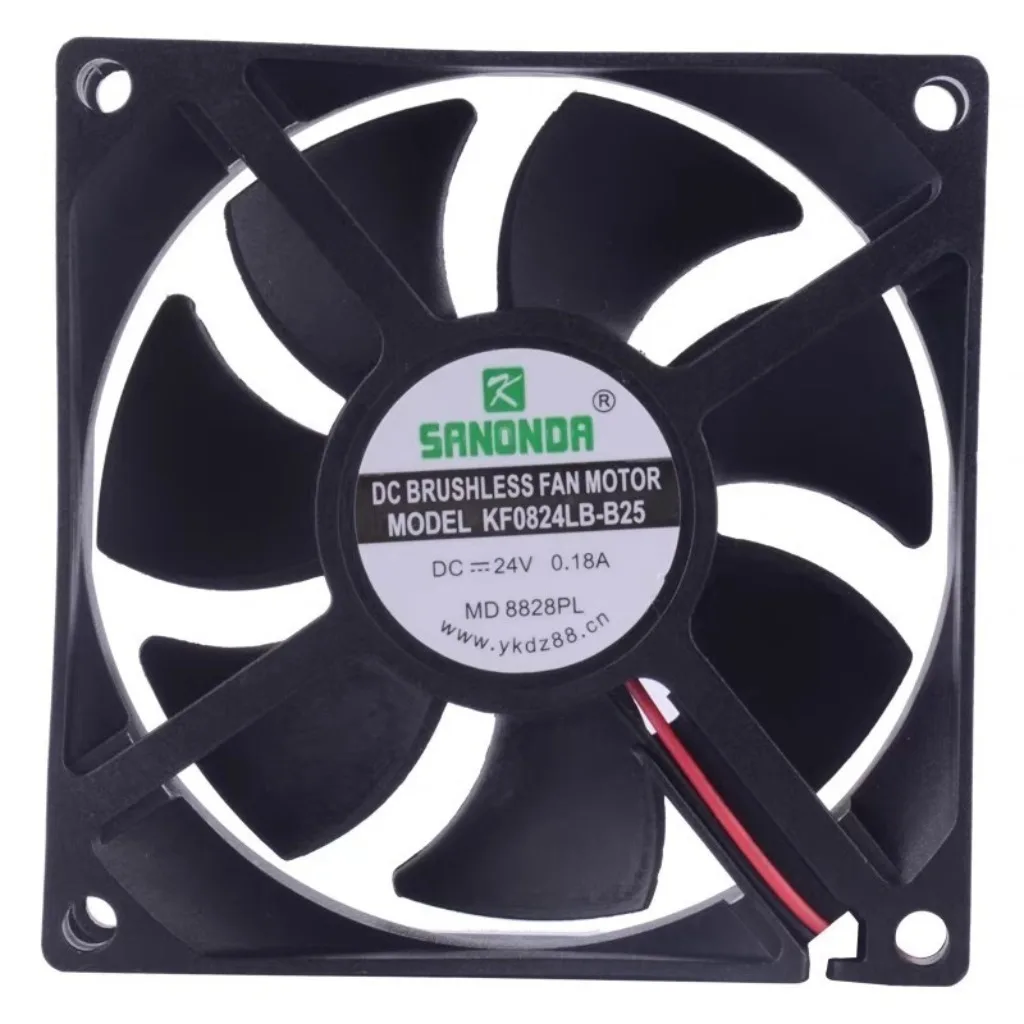 for SANONDA KF0824LB-B25 DC24V 0.18A 8CM 2-Wire Silent Cooling Fan
for SANONDA KF0824LB-B25 DC24V 0.18A 8CM 2-Wire Silent Cooling Fan