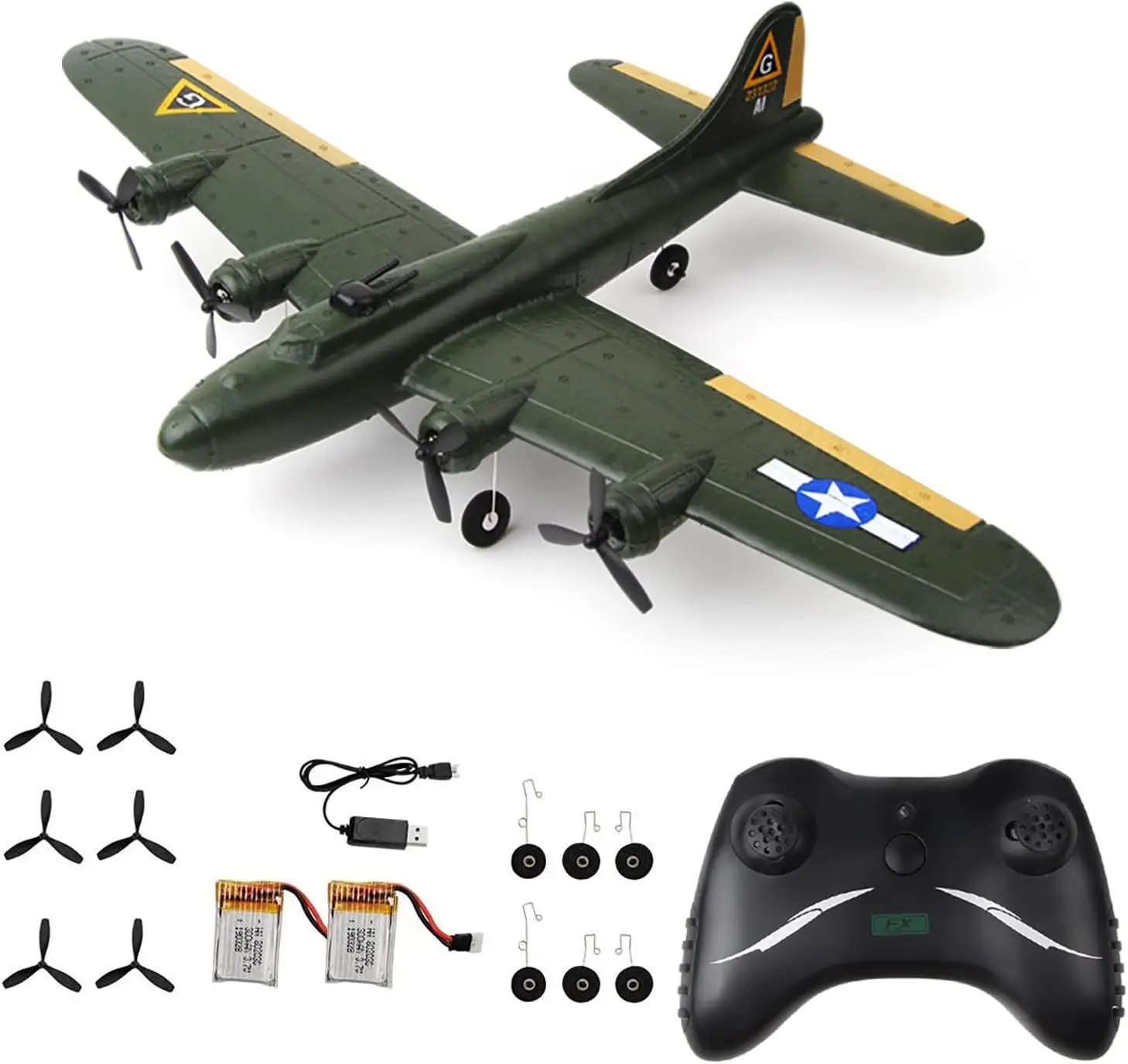 Ready-to-Fly 2.4GHz Radio Control B17 Lighting Aircraft for Beginners - Remote Control Airplane RC Plane
Ready-to-Fly 2.4GHz Radio Control B17 Lighting Aircraft for Beginners - Remote Control Airplane RC Plane