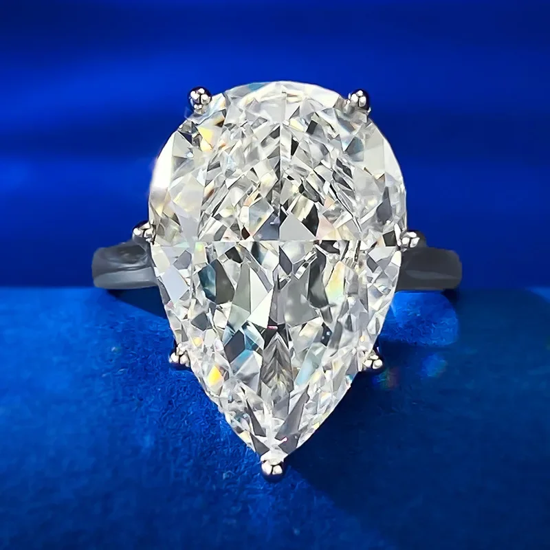 Water Drop 10ct Moissanite Diamond Ring 100% Real 925 Sterling Silver Party Wedding Band Rings for Women Men Engagement Jewelry
Water Drop 10ct Moissanite Diamond Ring 100% Real 925 Sterling Silver Party Wedding Band Rings for Women Men Engagement Jewelry