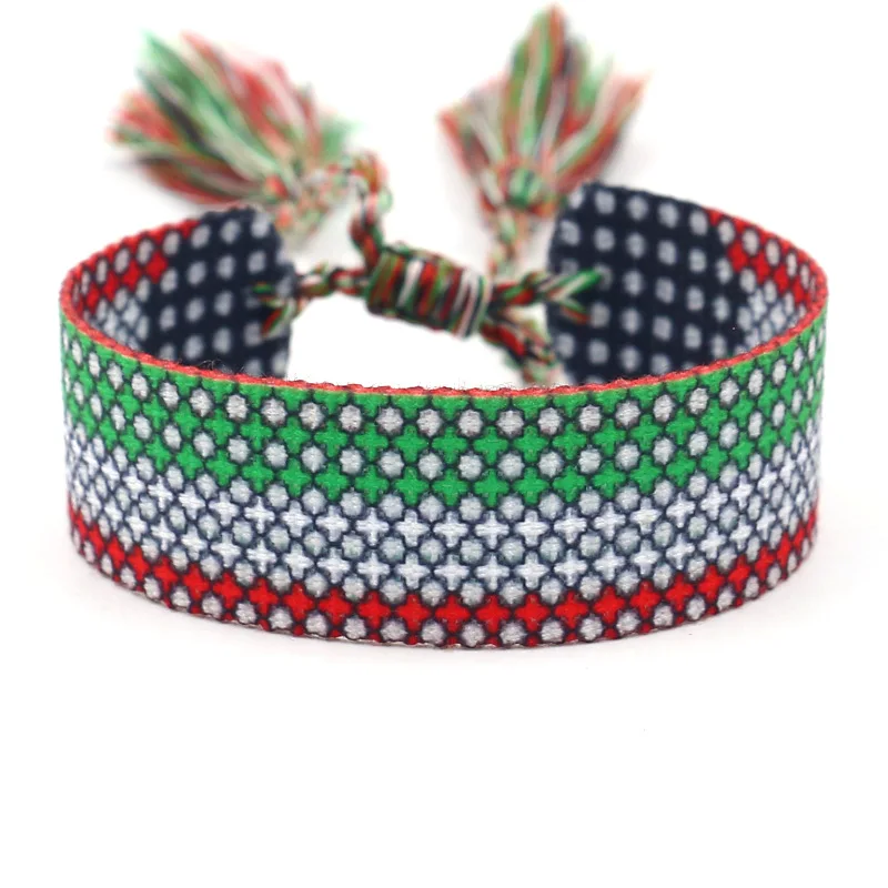 Can be embroidered monogram braided bracelets versatile tassel hand rope wristbands jewellery can be customised to samples
Can be embroidered monogram braided bracelets versatile tassel hand rope wristbands jewellery can be customised to samples