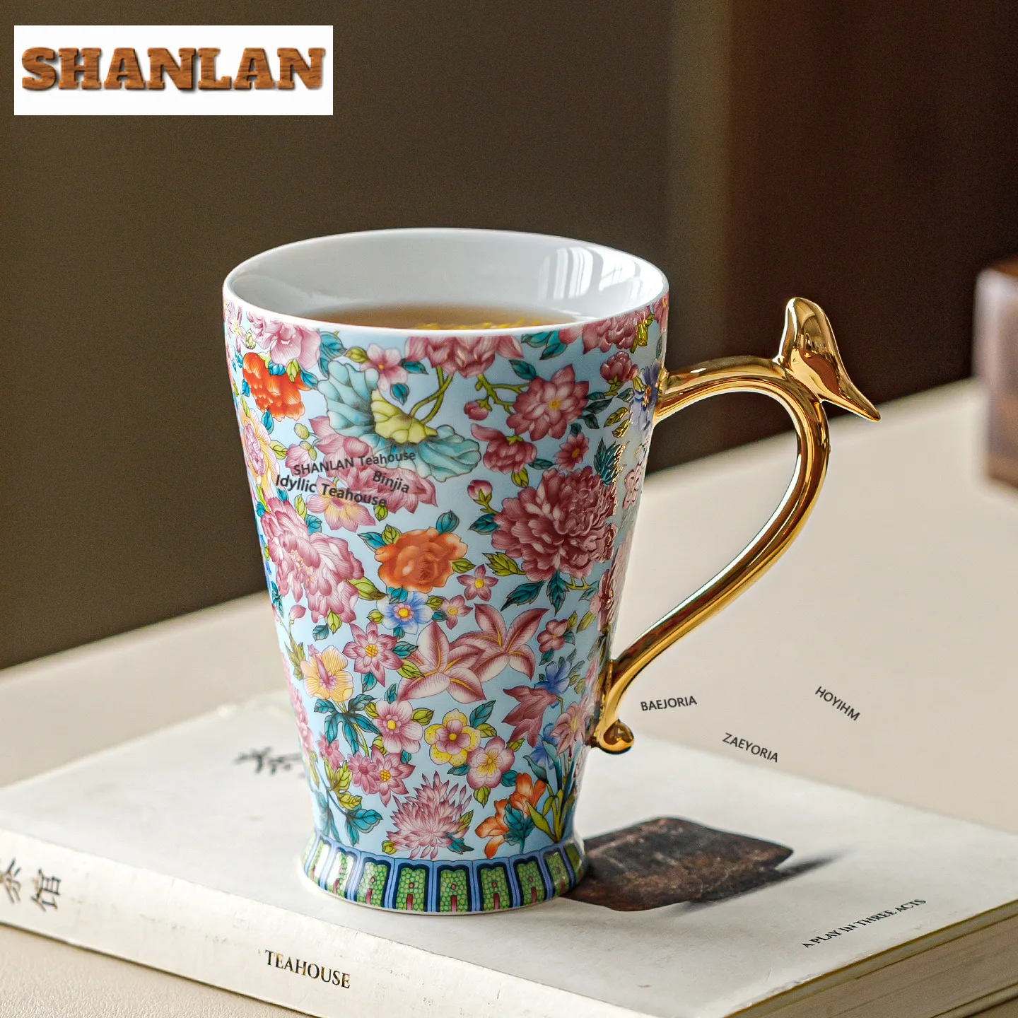 390ml Color Enamel Flower Gold Drawing Coffee Mug Latte Cereal Mug Afternoon Tea Mug Beverage Bottle Office Water Cup Tea Items
390ml Color Enamel Flower Gold Drawing Coffee Mug Latte Cereal Mug Afternoon Tea Mug Beverage Bottle Office Water Cup Tea Items