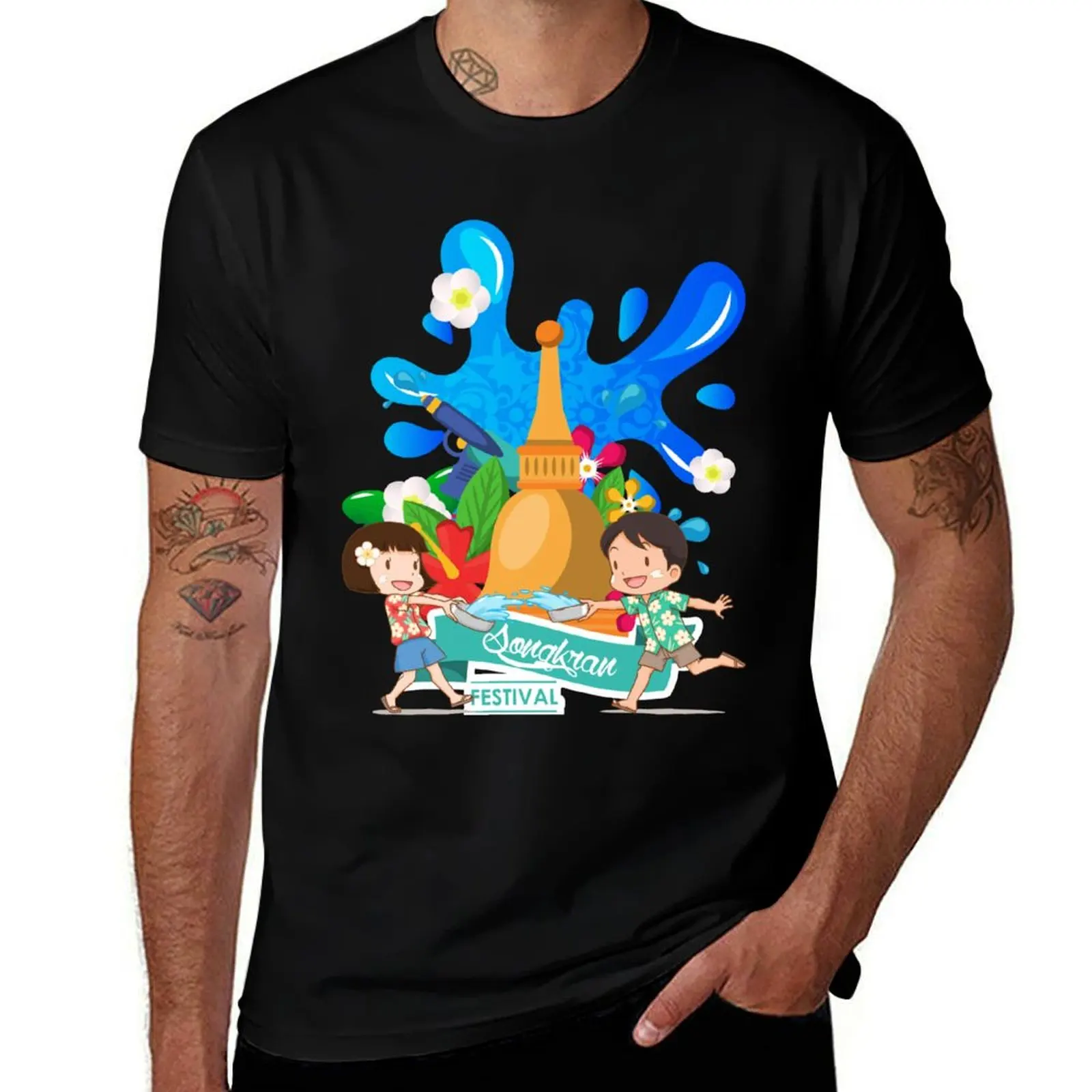 Songkran in Thailand T-Shirt Sun Protective Outdoor Tee Top
Songkran in Thailand T-Shirt Sun Protective Outdoor Tee Top