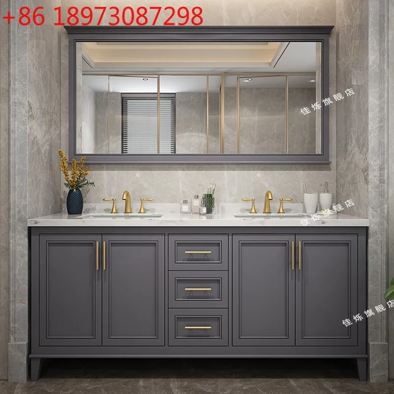 Легкий роскошный шкаф для ванной комнаты из цельного дерева, комбинированный шкаф от пола до потолка, современный простой стиральный стол
Легкий роскошный шкаф для ванной комнаты из цельного дерева, комбинированный шкаф от пола до потолка, современный простой стиральный стол