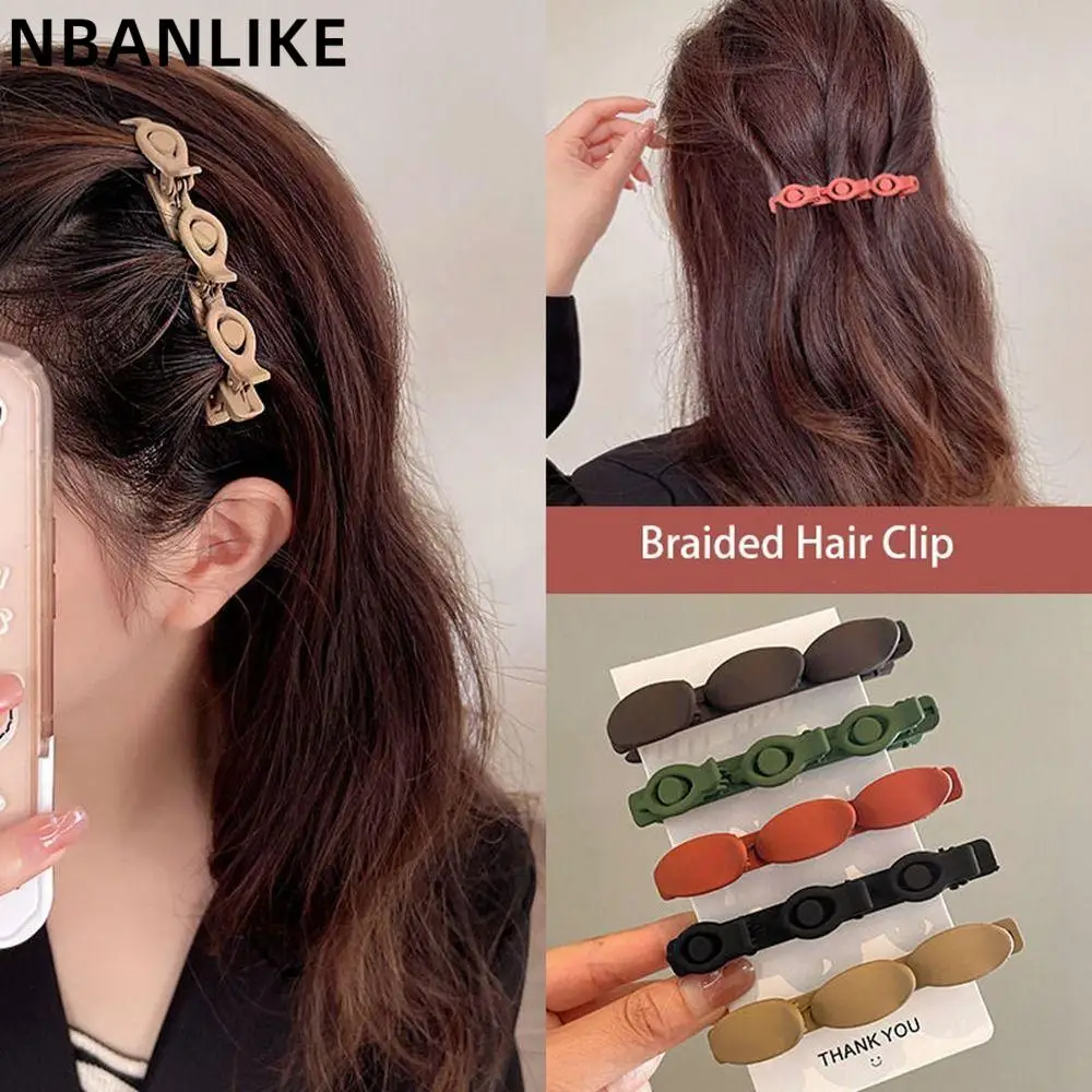 Simple Cute Braided Hair Clip Korean Style Side Barrettes Sweet Duckbill Clip Hair Accessory 
Simple Cute Braided Hair Clip Korean Style Side Barrettes Sweet Duckbill Clip Hair Accessory