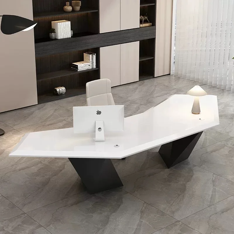xx-Modern Luxury Home Office Work Table Set Made of Wood Paint-baked Office Table Customizable Colors Boss Table^
xx-Modern Luxury Home Office Work Table Set Made of Wood Paint-baked Office Table Customizable Colors Boss Table^