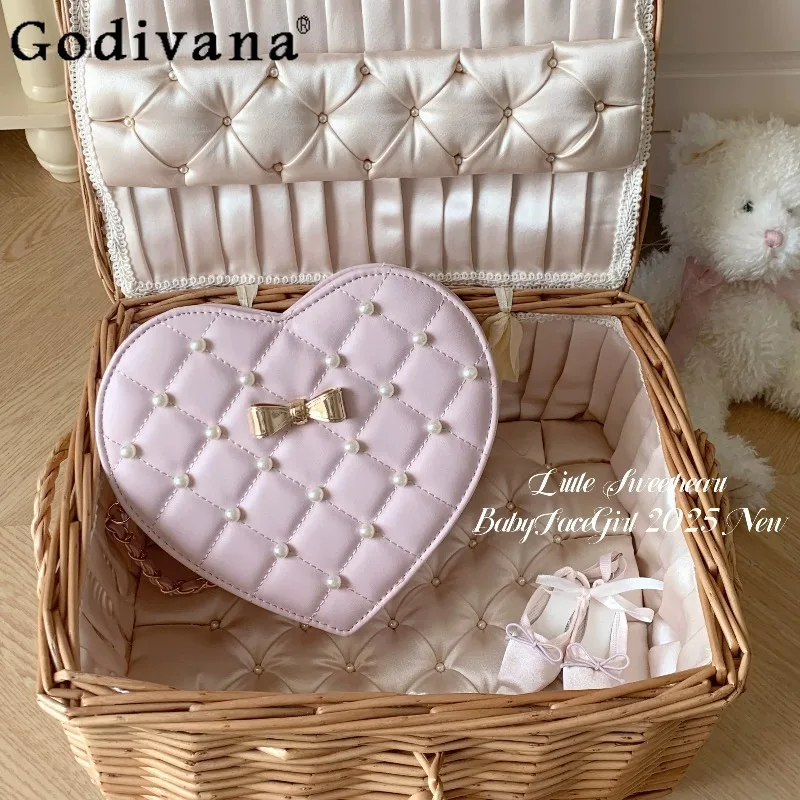 2025 New Original Lolita Love Bag Sweetheart Girl Japanese Cute Pearl Rhombus Sweet Bow Daily Versatile Messenger Bag
2025 New Original Lolita Love Bag Sweetheart Girl Japanese Cute Pearl Rhombus Sweet Bow Daily Versatile Messenger Bag