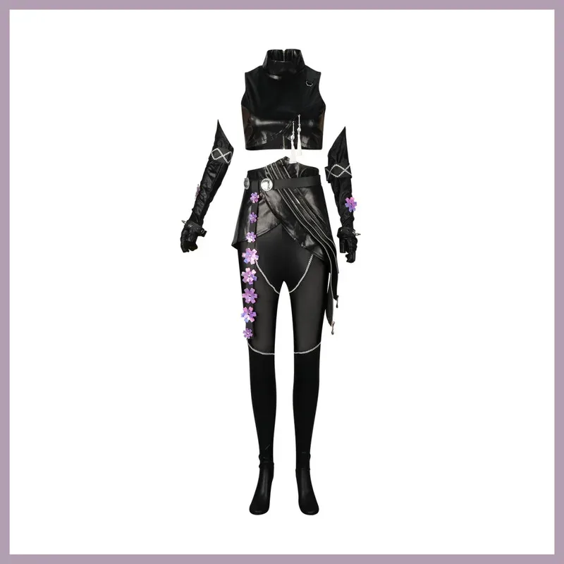 Аниме KPop Охотники на демонов Мира Косплей Костюм Черный топ без рукавов из искусственной кожи Униформа Полный комплект Парик Женщина Сексуальные карнавальные костюмы на Хэллоуин;3
Аниме KPop Охотники на демонов Мира Косплей Костюм Черный топ без рукавов из искусственной кожи Униформа Полный комплект Парик Женщина Сексуальные карнавальные костюмы на Хэллоуин;3